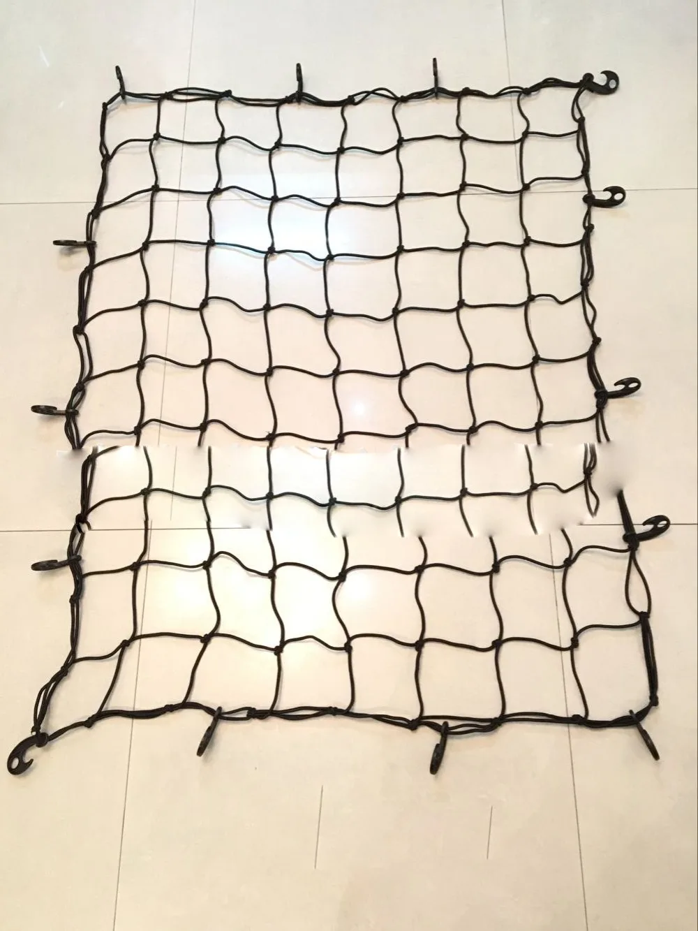 

120*90cm Car Roof Rear Cargo Black Net Mesh Luggage Cover Bag For SUV Off-Road