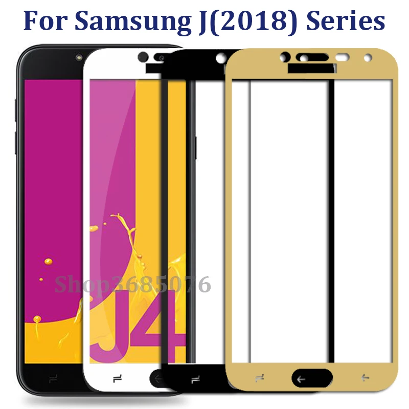 Защитное стекло для samsung j4 2018 galaxy j6 j 2 4 6 защита экрана закаленное с полным