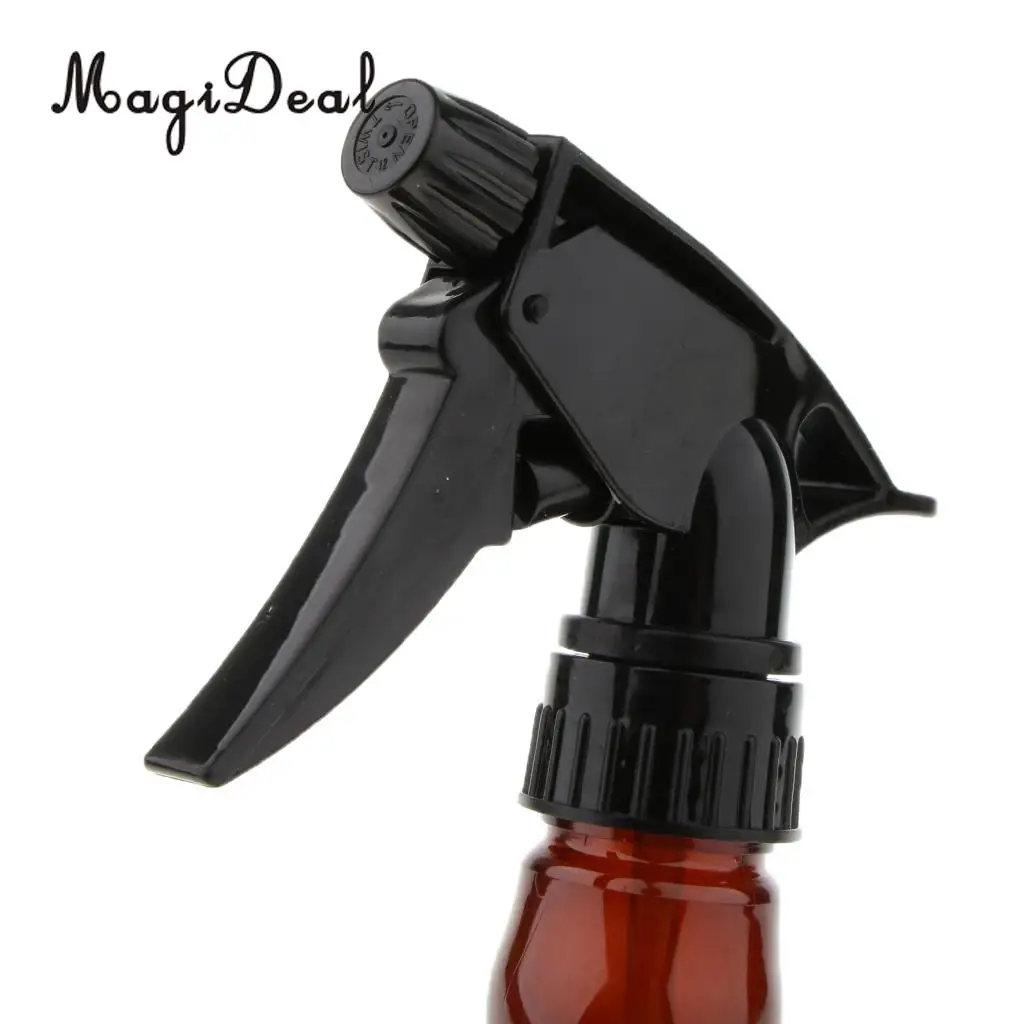 Plastic Hair Salon Spray Bottle with Mist Trigger Sprayer for Hairdressing 325ML Brown