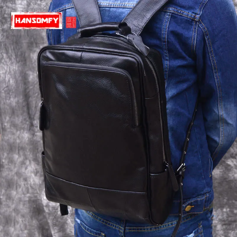 black computer backpack