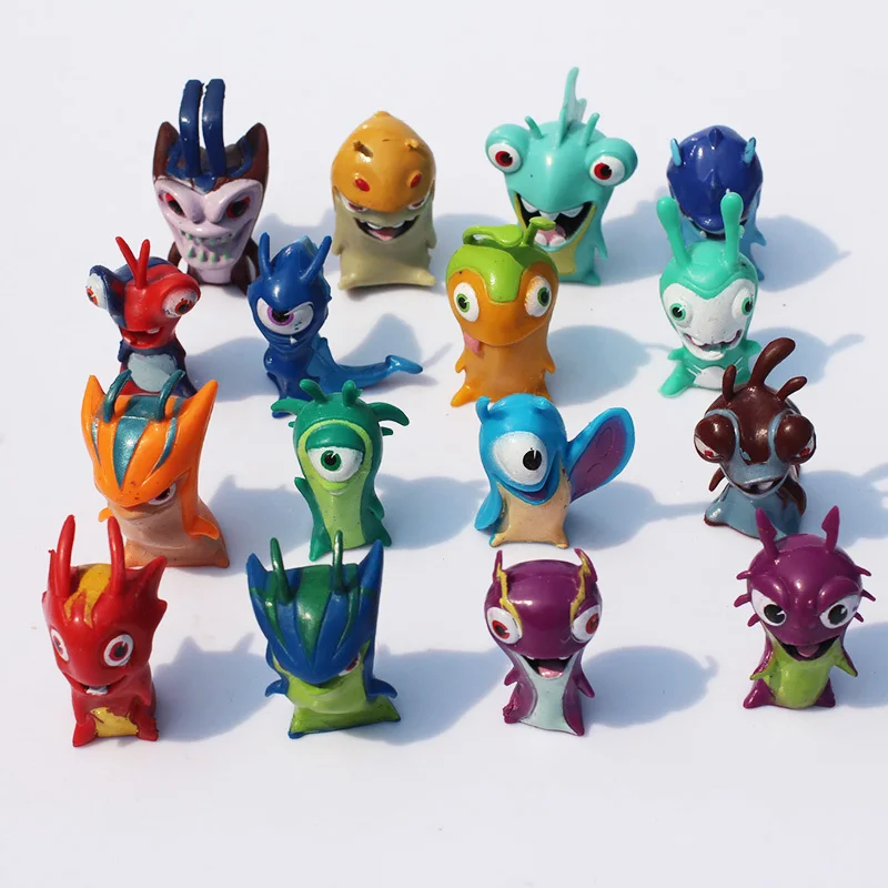 

16pcs/lot 4cm Slugterra Figure Toy Battle Slugterra Duel Model Toy for Children