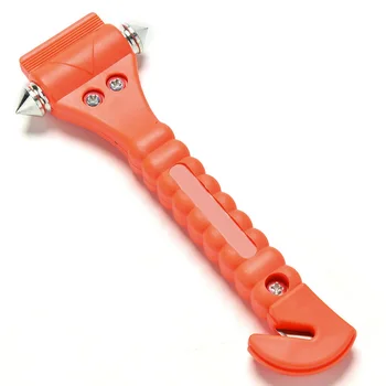 

2 In 1 Mini Car Safety Escape Glass Window Breaker Emergency Hammer With Mounting Bracket Seat Belt Cutter Hand Tool