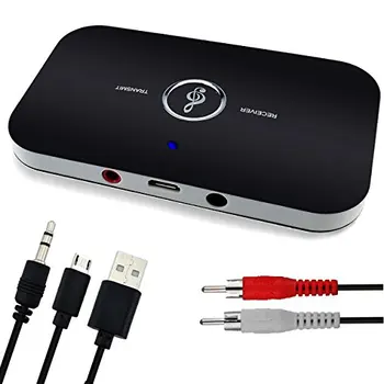 

Bluetooth Transmitter & Receiver, 2-in-1 3.5mm Wireless Stereo Audio Adapter Car Kit