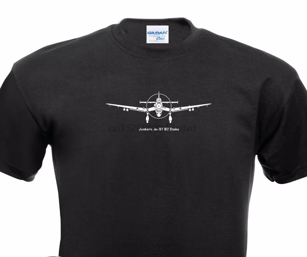 

Brand Style Short Sleeve Free China Post Shipping T-Shirt Ju 87 Stuka Airplane Airplane Airforce movie Tee Shirt