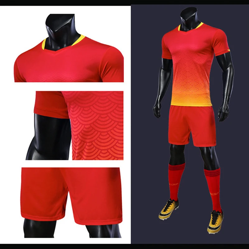 Набор футболок для футбола на заказ, мужская форма для футбольной команды, комплект для мальчиков, детский костюм с принтом «сделай сам», футболка с коротким рукавом, спортивная одежда для фитнеса