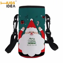 HUGSIDEA рождественских спортивные бутылки воды крышка неопрена сумка чехол для 500 мл Высокое качество путешествия Портативный выпить бутылку крышкой