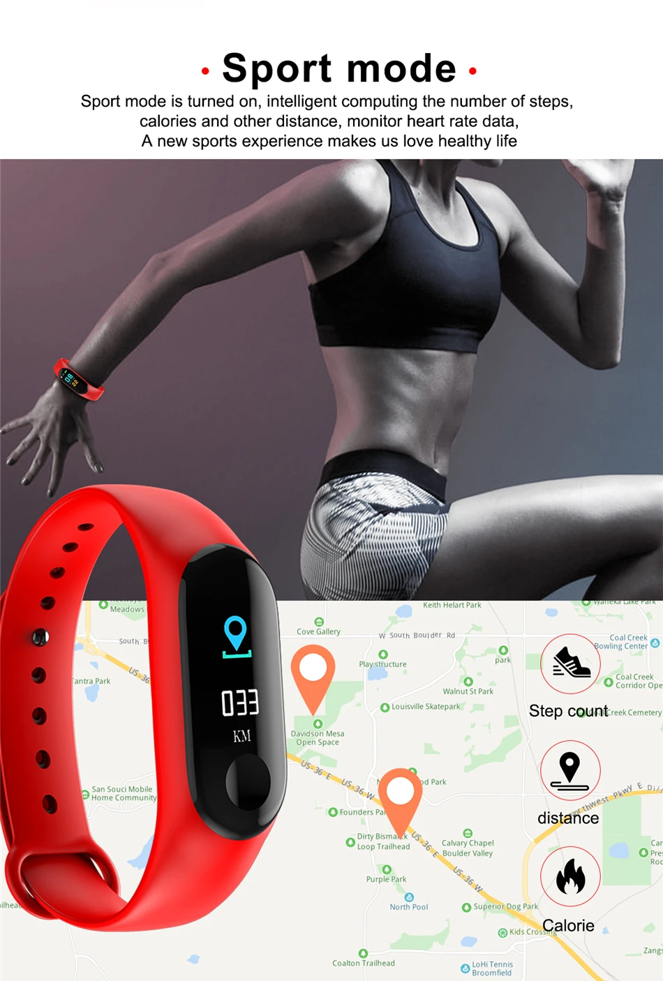 Watch sports intelligent man, woman, camera remote Heart Rate, blood pressure