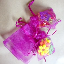 17x23 см 500 шт/партия рождественские сумки из органзы розовая красная сумка-мешок сумка для пищевых продуктов/Ювелирные изделия/конфеты/Ср Подарочная сумка маленькие упаковочные мешочки