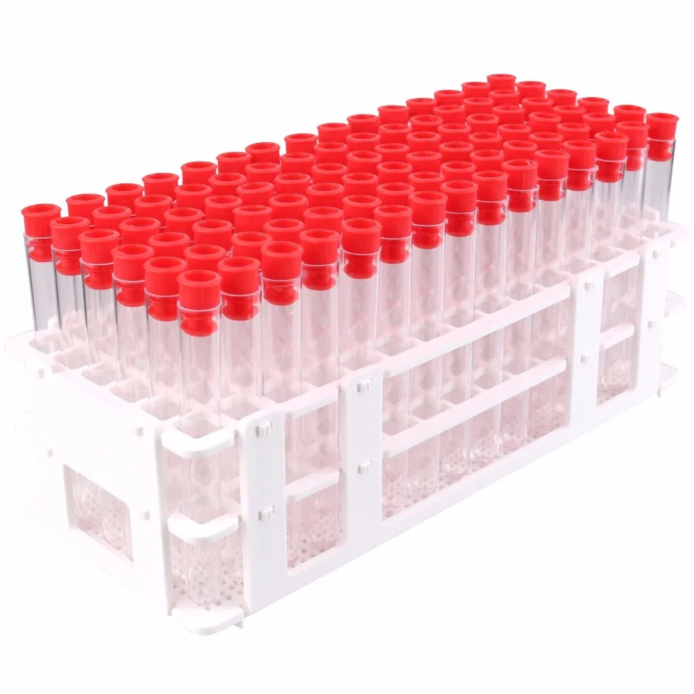 40 шт. пробирки 16x150 мм с красной крышкой и отверстиями|tube rack|racks tube4 test tubes |