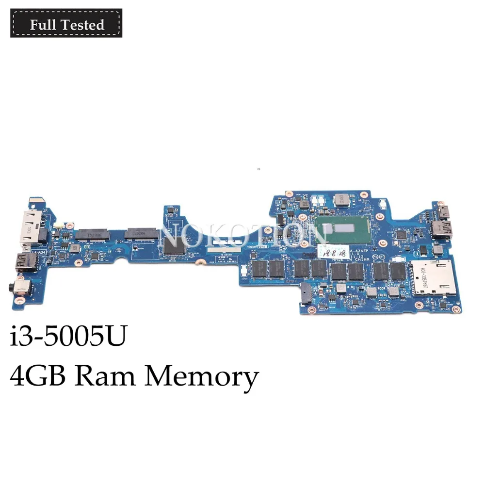 NOKOTION ZIPS3 LA-A342P FRU 00HT789 اللوحة لابتوب lenovo thinkpad yoga 12 سلسلة i3-5005U 4 جيجابايت Ram الذاكرة الرئيسية مجلس