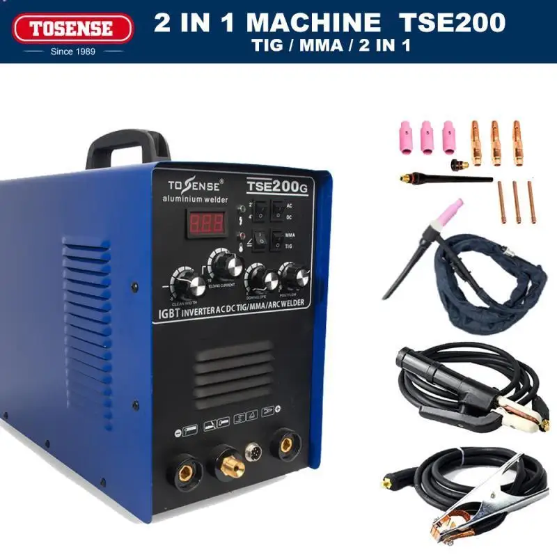 

IGBT INVERTER AC/DC TIG/MMA Aluminum Welder TSE200G, new generation of WSME-200