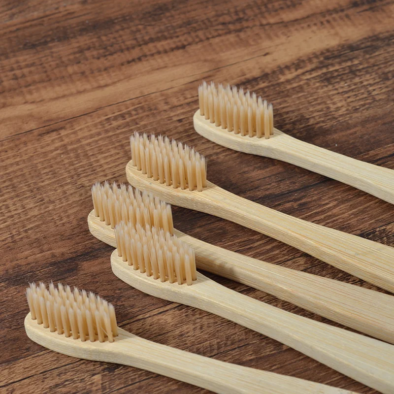 5 шт./упаковка деревянные бамбуковые зубные щётки|Зубные щетки| |