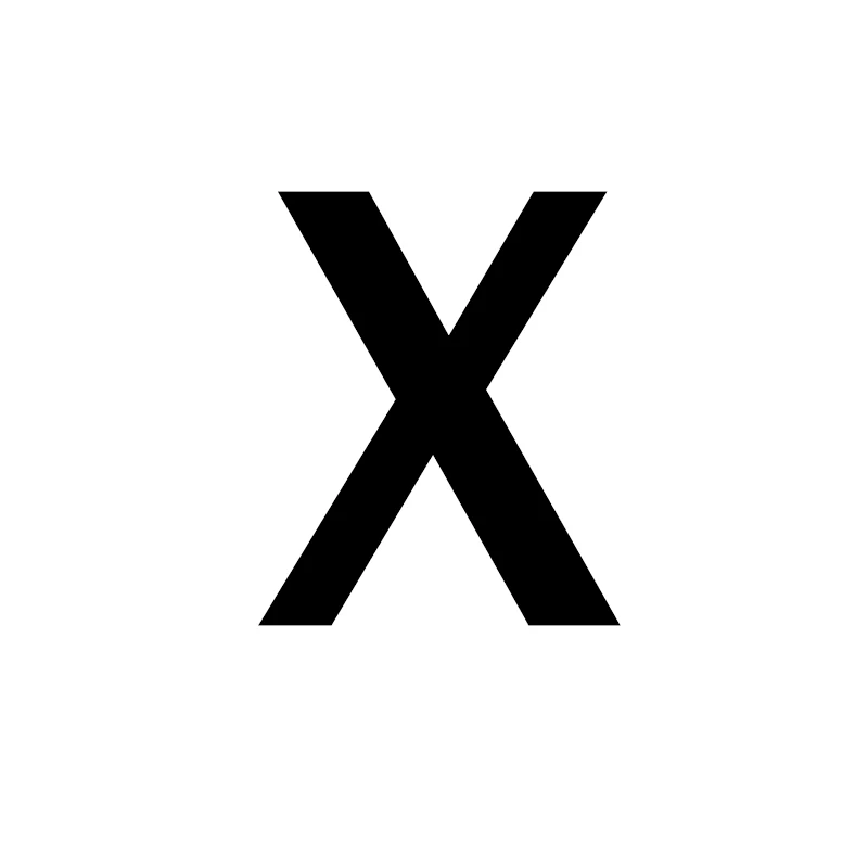 X Унисекс, золото, серебро, цвет, A-Z, 26 букв, первоначальное имя, кольца для мужчин и женщин, геометрический сплав, креативные кольца на палец, ювелирные изделия - Цвет основного камня: X