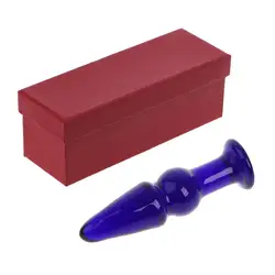 Стекло анальный, фаллоимитатор Анальный Plug анальные бусы Эротические Секс игрушки для женщин взрослых интимные товары