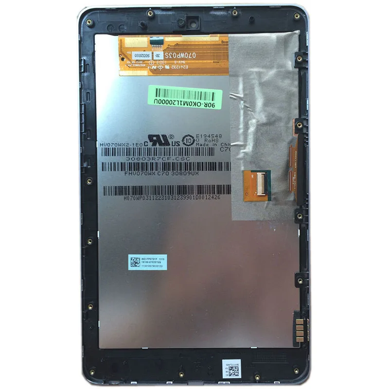 

HV070WX2-1E0 CLAA070WP03 XG LCD SCREEN Touch Screen Digitizer Assembly with frame For ASUS ME370TG GOOGLE 1st Nexus 3G version