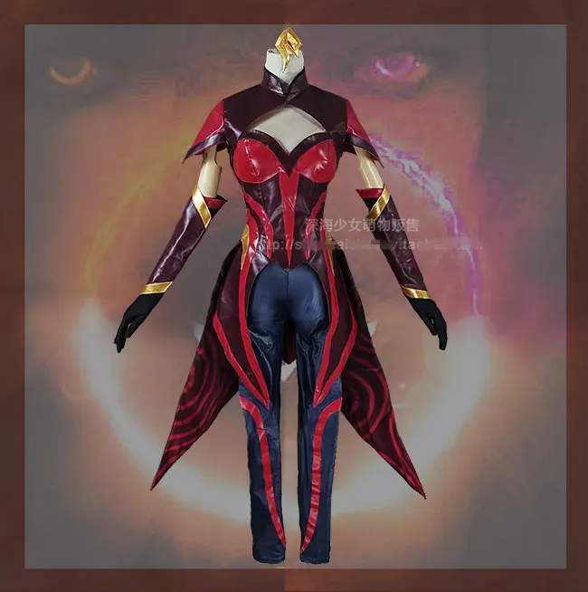 

The Game New Custom Made LOL Elementalist Fire LUX Magma Cosplay Costume High Quality Highly Reductive+Stick