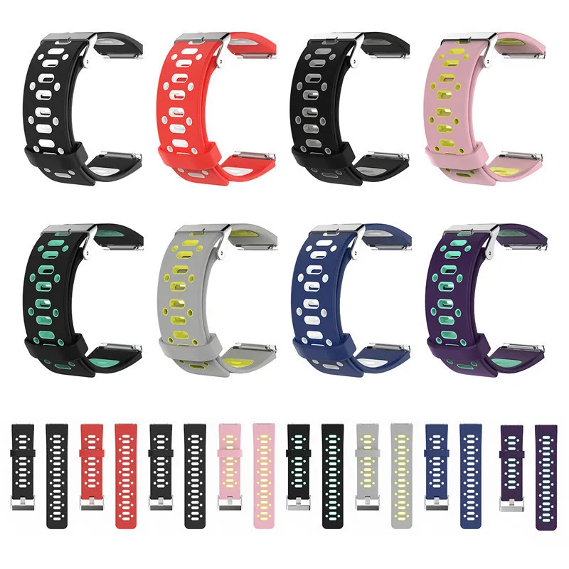 

Two-color Replacement Watch Strap For Fitbit Blaze Bands Sport Soft Silicone For Fitbit Blaze Smart Fitness Watch With Frame