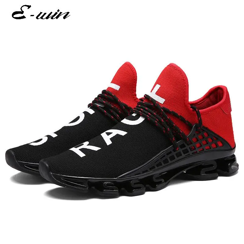 New Deisgn Men Fashion Sneakers Breathable Mesh Brand Design Flats Mixed Color Lace up Outdoor Casual Shoes Size 36-44