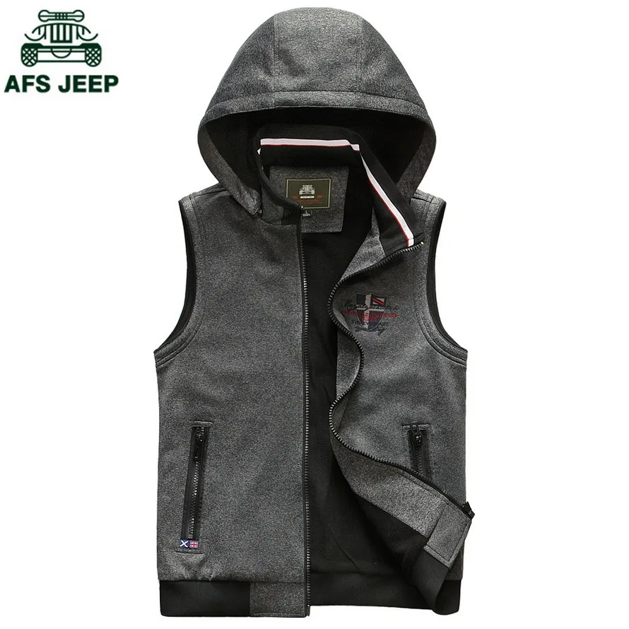 AFS JEEP 2017 New Arrival Mens Vests & Waistcoats Famous Brand Men