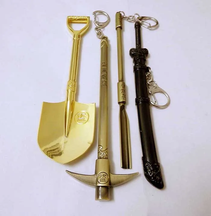 

Wholesale/Retail Anime The Lost Tomb notes Luoyang shovel Mens Key Chain Charm Men Fashion accessories