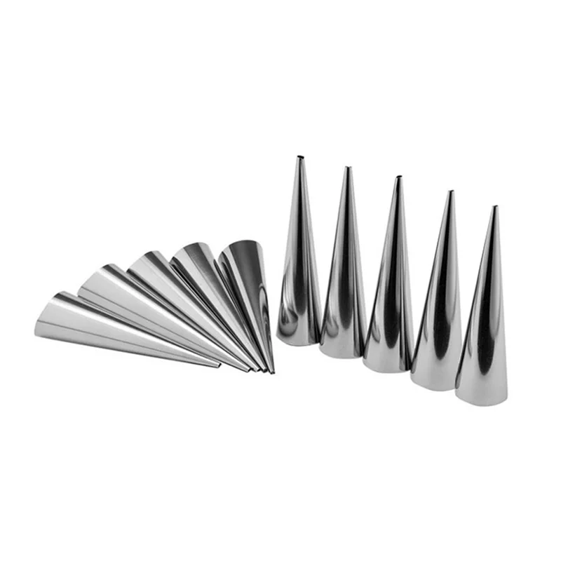 Rust-proof 10pcs Mold Spiral Baked Croissants Stainless Steel Hollow Baking Cones Horn Baking Tool Mold Baking Supplies Rust-proof 10pcs Mold Spiral Baked Croissants Stainless Steel Hollow Baking Cones Horn Baking Tool Mold Baking Supplies