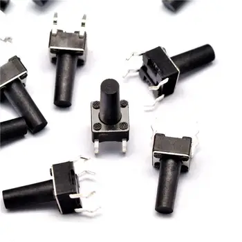 

6*6*12MM Tact Switch Vertical 4 Foot Micro Switch/Key Switch (200PCS)
