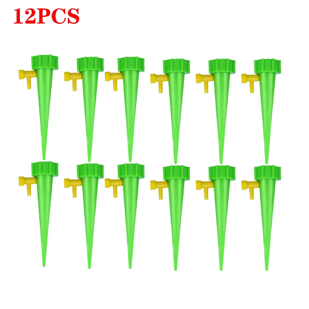 Садовый 12 шт. диспенсер для воды для растений автоматическая система полива ногтей регулируемый поток воды капельное орошение полив оборудование комплект
