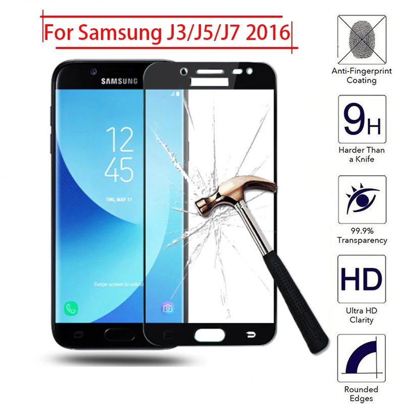 

Protective Glass For Samsung j5 2016 j3 j7 6 On The Galaxy j 3 5 7 3j 5j 7j Tempered Glas Screen Protector Phone Case Protection