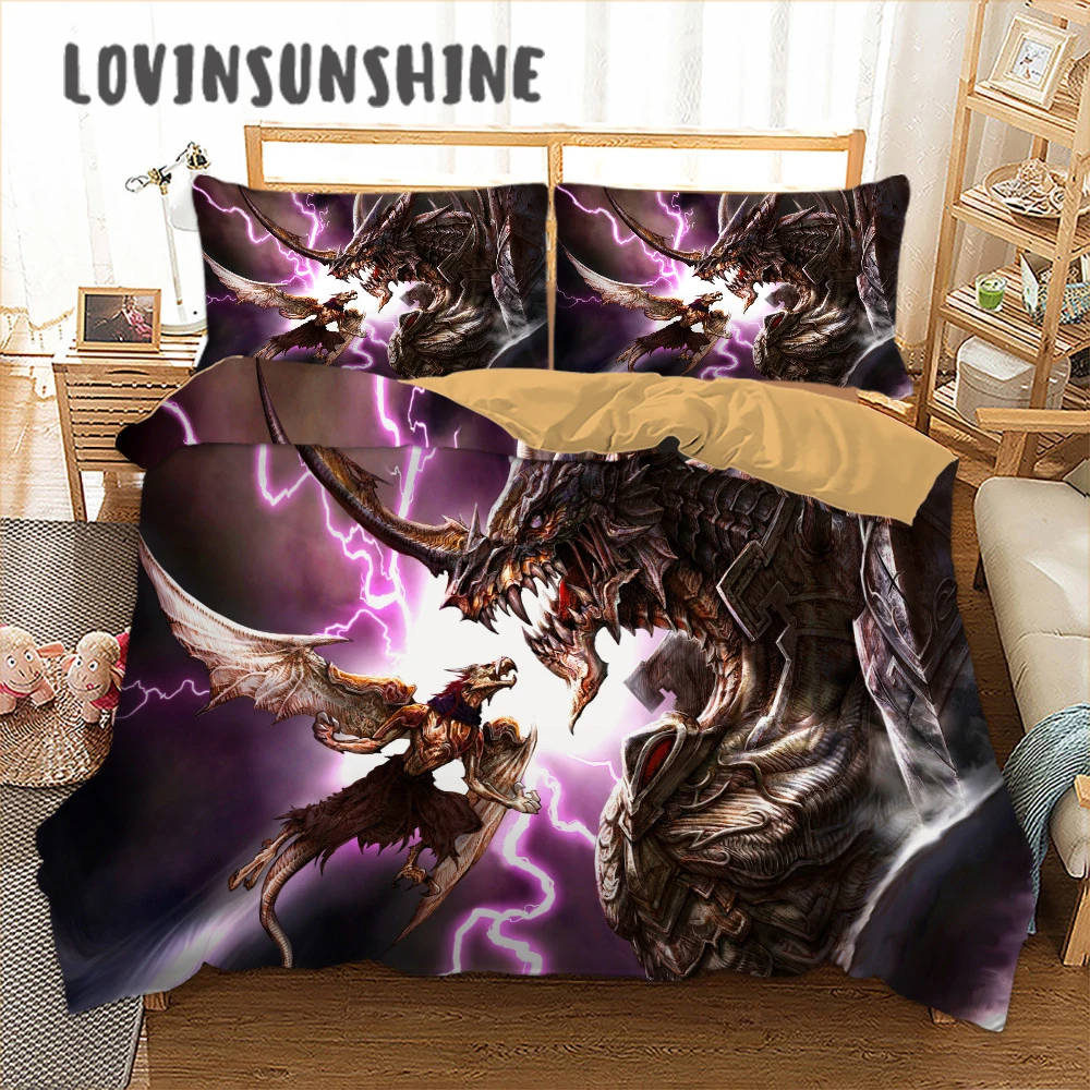 

LOVINSUNSHINE Dinosaur Bedding Set Duvet Cover King Size Comforter Bedding Sets King AC01#