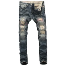 2019 New Designer Mens Jeans Destroyed Ripped Jeans For Men Casual Pants Slim Fit Brand Streetwear Stretch Biker Jeans Trousers 2019 New Designer Mens Jeans Destroyed Ripped Jeans For Men Casual Pants Slim Fit Brand Streetwear Stretch Biker Jeans Trousers