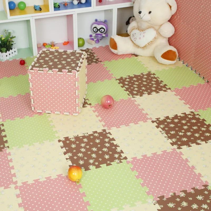 30 30cm 9pcs Patchwork Carpet Baby Play Magic Mats Lovely Ikea
