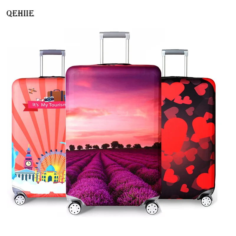 Thicker Travel Suitcase Protective Cover Luggage Case Travel Accessories Elastic Luggage Dust Cover Apply to 18''-32'' Suitcase