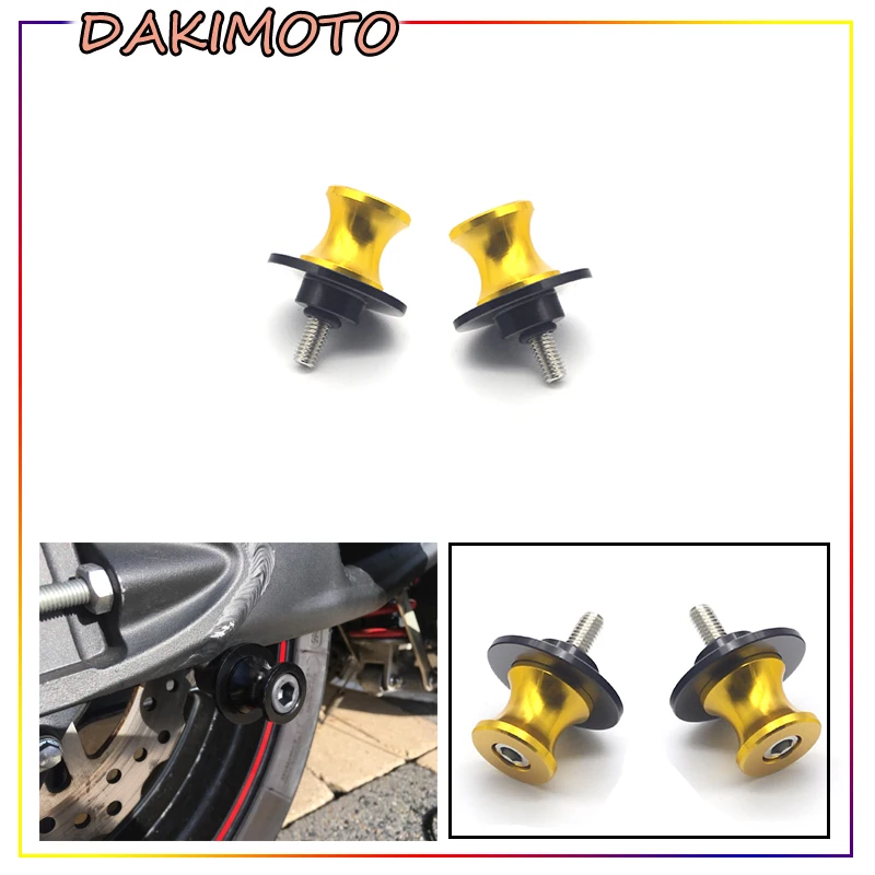 

for YAMAHA MT09 MT 09 MT-09 R1 R3 R6 R25 R6S Motorcycle 6MM CNC aluminum Swingarm Wingarm Spools Slider Stand Screws