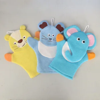 

Baby Sponge Bath Rub Mitt Kids Child Bath Brush Animals Shape Bushtub Glove Hand Puppets And Bath Towel Bathroom 50pcs
