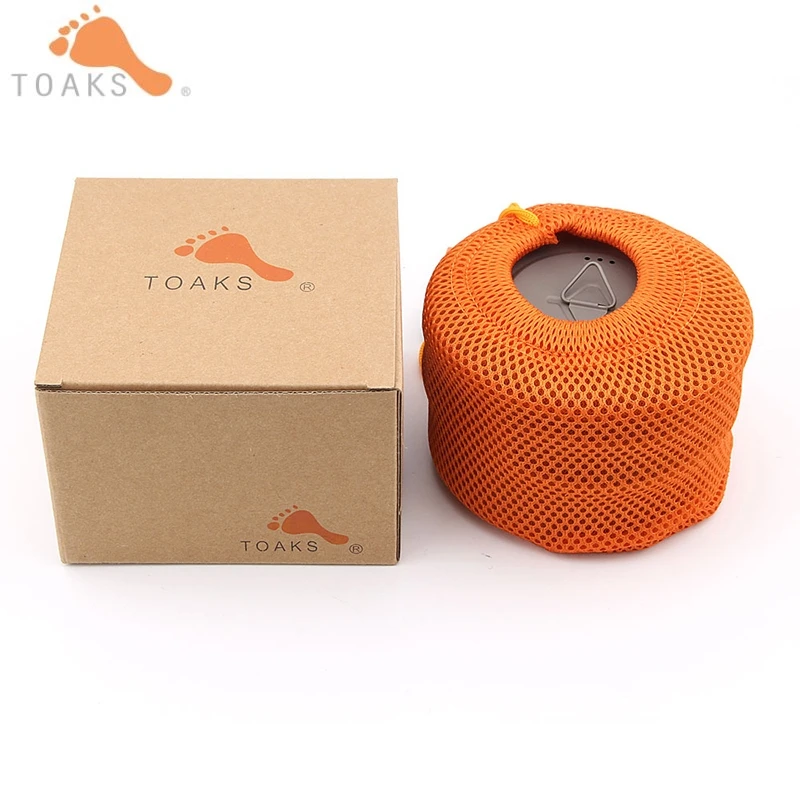 700 ML Camping al aire libre de la olla de cocina Toaks de titanio de mango plegable Picnic al aire libre utensilios de cocina con cubierta POT-700-D115-L