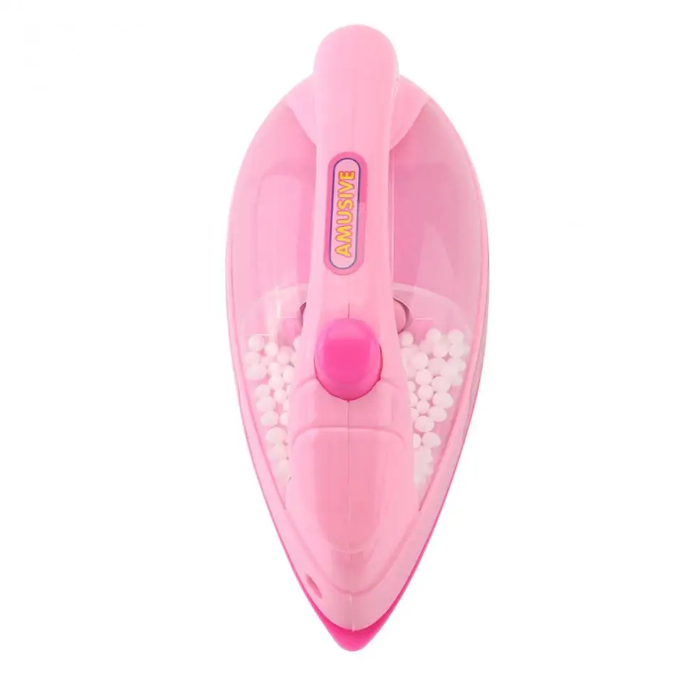 1 шт. мини электрический утюг Пластик Safrty Розовый игрушки светильник-up моделирование детские для маленьких девочек ролевые игры дома Приспособления игрушка