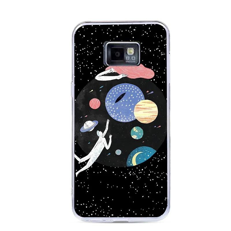 Прозрачный силиконовый чехол с красочным принтом для samsung Galaxy S2 i9100, чехол для телефона, задняя крышка, чехол для Galaxy S2 Plus i9105 - Цвет: 60