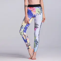 2019 женские новые модные леггинсы с цветочным принтом оливковое дерево леггинсы фитнес-бег брюки быстросохнущие тренировочные брюки