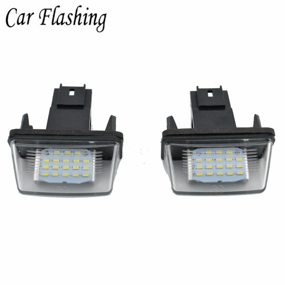 CarFlashing12V18LEDCarLicensePlateLight12V6500KLampFor