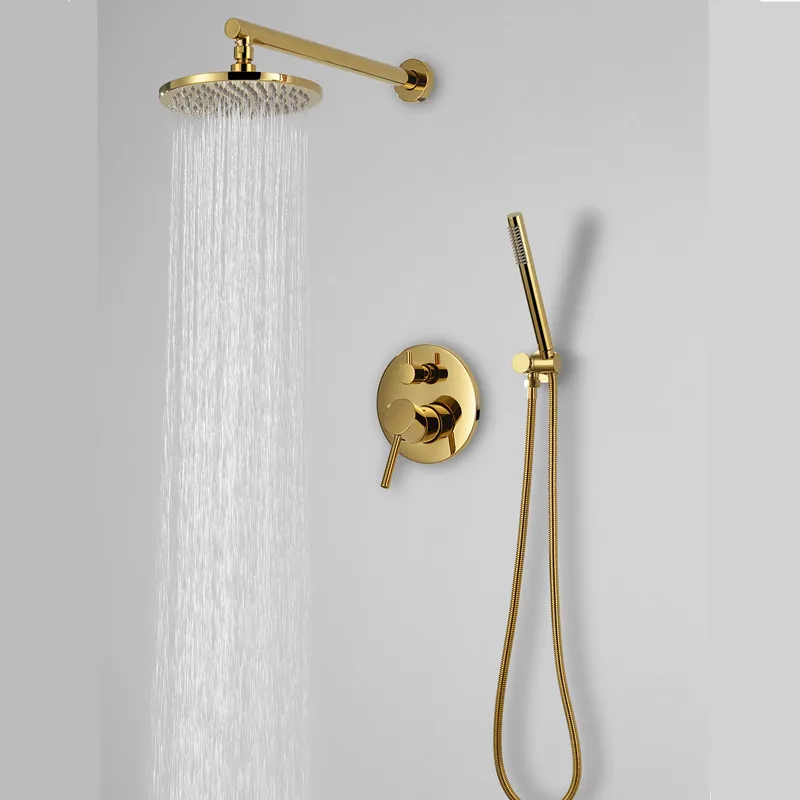 Smesiteli Faucet Direct Solid Brass 8 '' Overhead Handheld Shower Head 400mm Wall Arm Diverter Mixer Tap Set Matte Black Finish