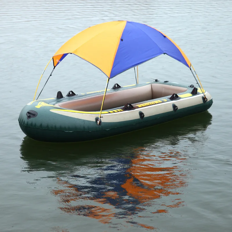 2-4 человек надувная лодка тенты брезент палатка легкая установка на воздушной подушке солнцезащитный навес резиновый парусник солнцезащитный козырек Лодка Каяк Комплект