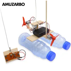 Jouet d'assemblage de support, nouvelle technologie, petite Production, modèle de bateau éolien télécommandé, expérience scientifique, innovation, bricolage 
