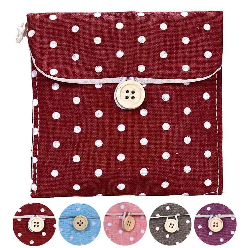 

Mini Soft Portable Dust Protection Girl Cotton Diaper Sanitary Napkin Package Bag Storage Organizer Easy Carry Outdoor Travel