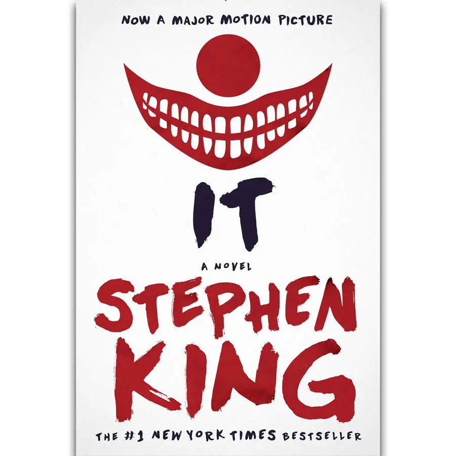 

S2402 It Stephen King Retro Classic Horror Movie Book Wall Art Painting Print On Silk Canvas Poster Home Decoration
