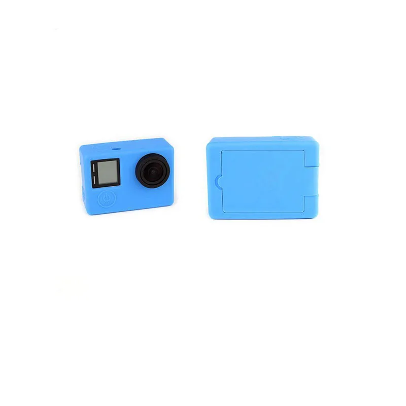 Soft Silicone Rubber Protective Case With Silicone screen cover For GoPro Hero 3 Hero 3+ Hero 4 Sports camera Accessories (6)