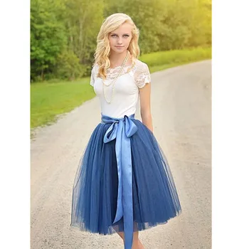 

New women's skirts Top Women Tulle TuTu Skirt High Waist Girl Lady Dance Knee Length Custom Girls Skirt