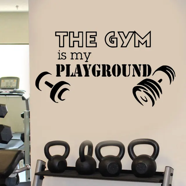 Buy The Gym Is My Playground Wall Decals