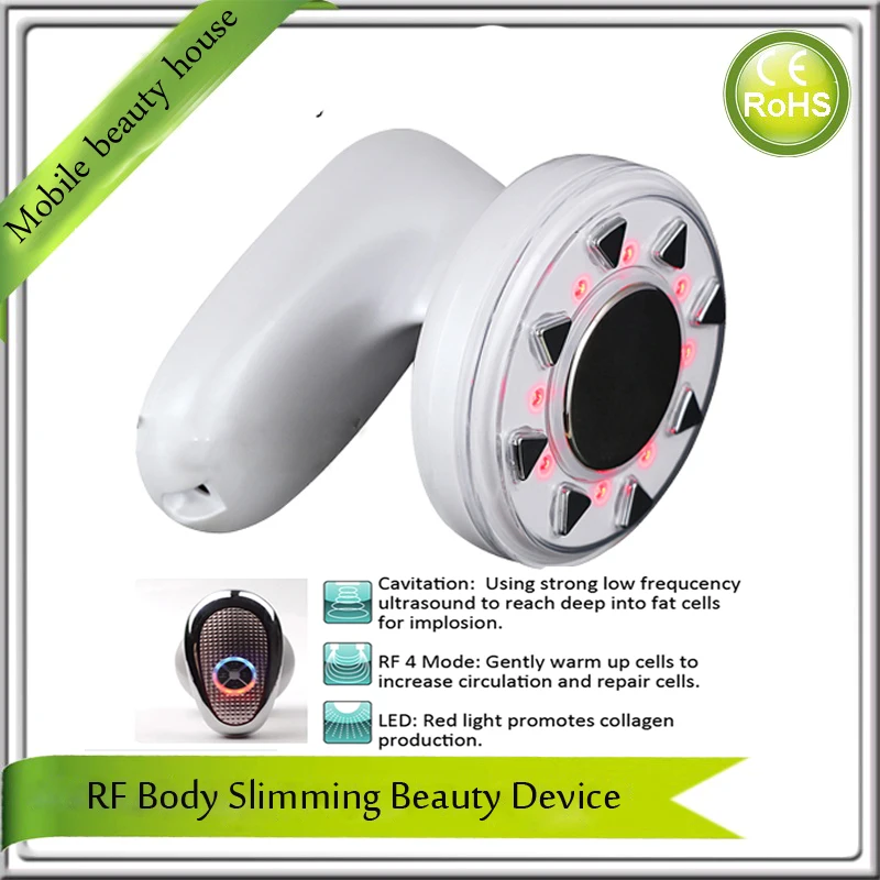 

330KHZ Ultrasonic Radio Frequency rf Cavitation Body Slimming Cellulite Reduction Massager With Light Therapy