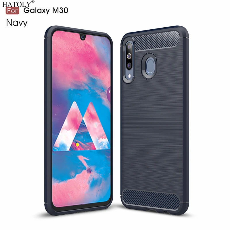 HATOLY Чехлы для Samsung Galaxy M30 противоударный мягкий ТПУ Матовый прочный силиконовый