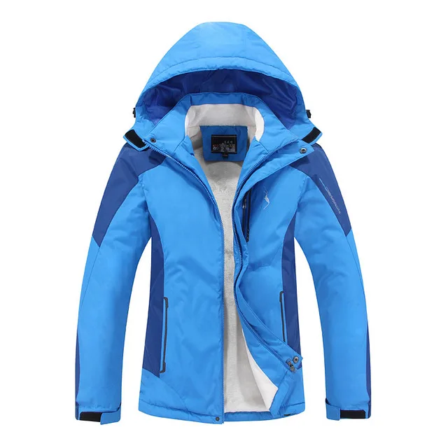 Plus Size Women ski jacket women Mountain Thicken Plus fleece skiwear